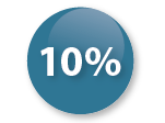 10% boborék