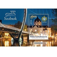 A képen a Szolnok 950 bélyegblokk látható.