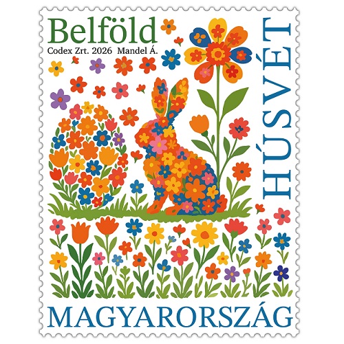 A képen a húsvét bélyeg látható.