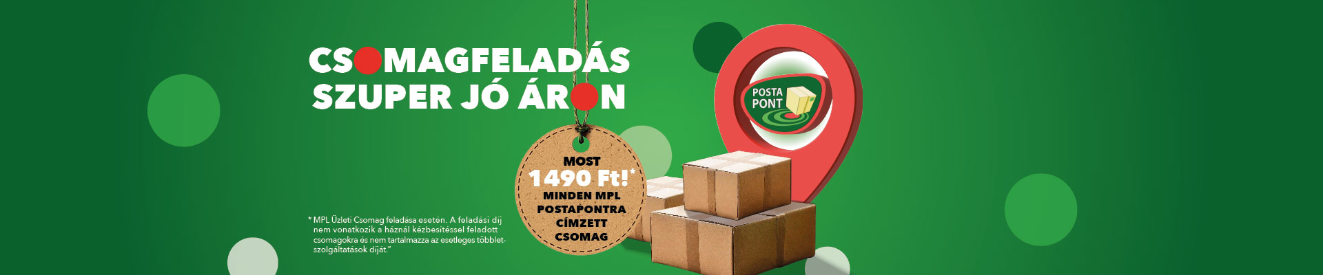 CSomagfeladás szuper jó áron - most 1490 Ft! Minden MPL postapontra címzett csomag