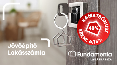 Fundamenta Jövőépítő Lakásszámla - 40% kamatbónusz, EBKM: 6,15%