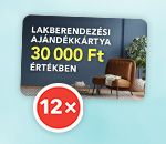 A képen egy 30000 Ft értékű lakberendezési ajándékkártya látható