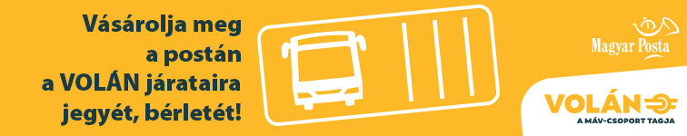 vásárolja meg a postán a volánbusz járataira jegyét, bérletét
