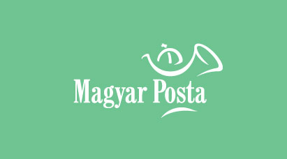 A képen a Magyar Posta logója látható