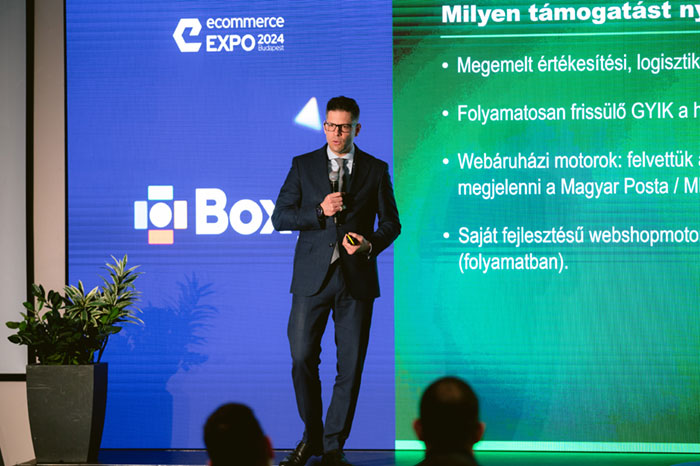 Balczó Balázs előadást tart az ecommerce expon