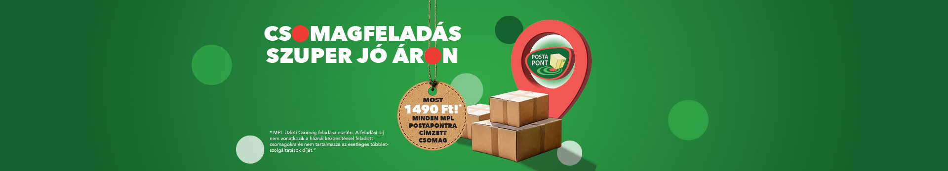 CSomagfeladás szuper jó áron - most 1490 Ft! Minden MPL postapontra címzett csomag