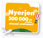Nyerjen 500 000 Ft értékű utazási utalványt!