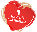 1 havi díj ajándékba